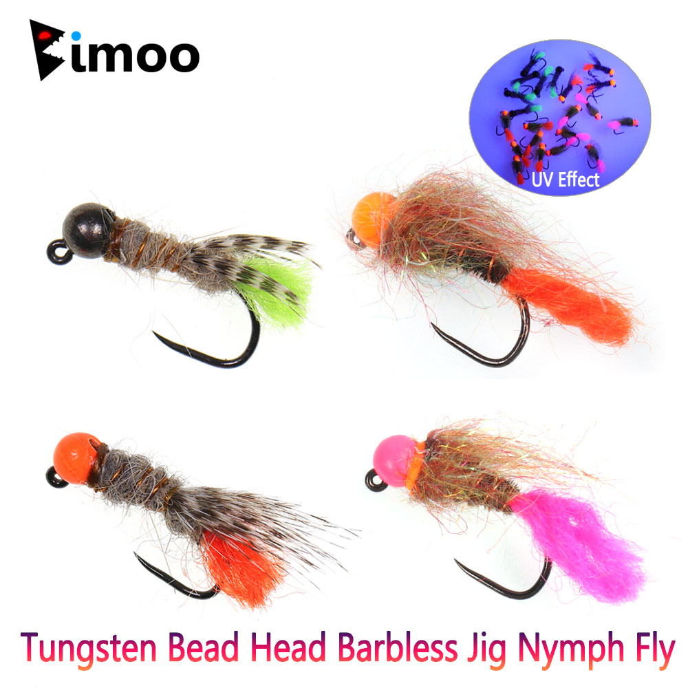 Fishing Equipment Europe - Bimoo 6PCS Tungsten Bead Head Barbless