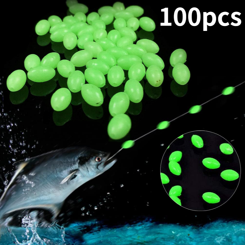 100pcs/lot Oval Night Luminous - огляд і ціна Night Float Fishing