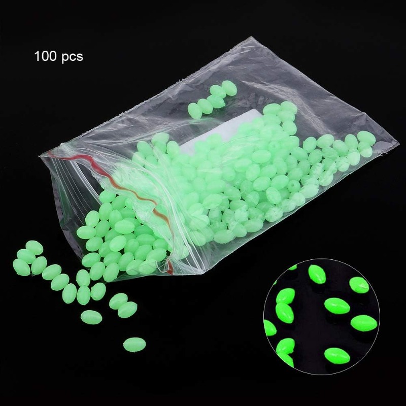 100pcs/lot Oval Night Luminous - огляд і ціна Night Float Fishing