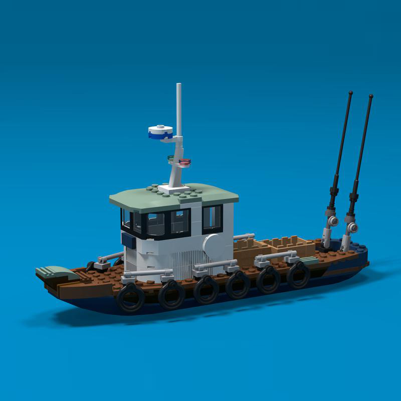 Classic Fishing Boat Model MOC - огляд і ціна Fishing Equipment For 6 Year Old