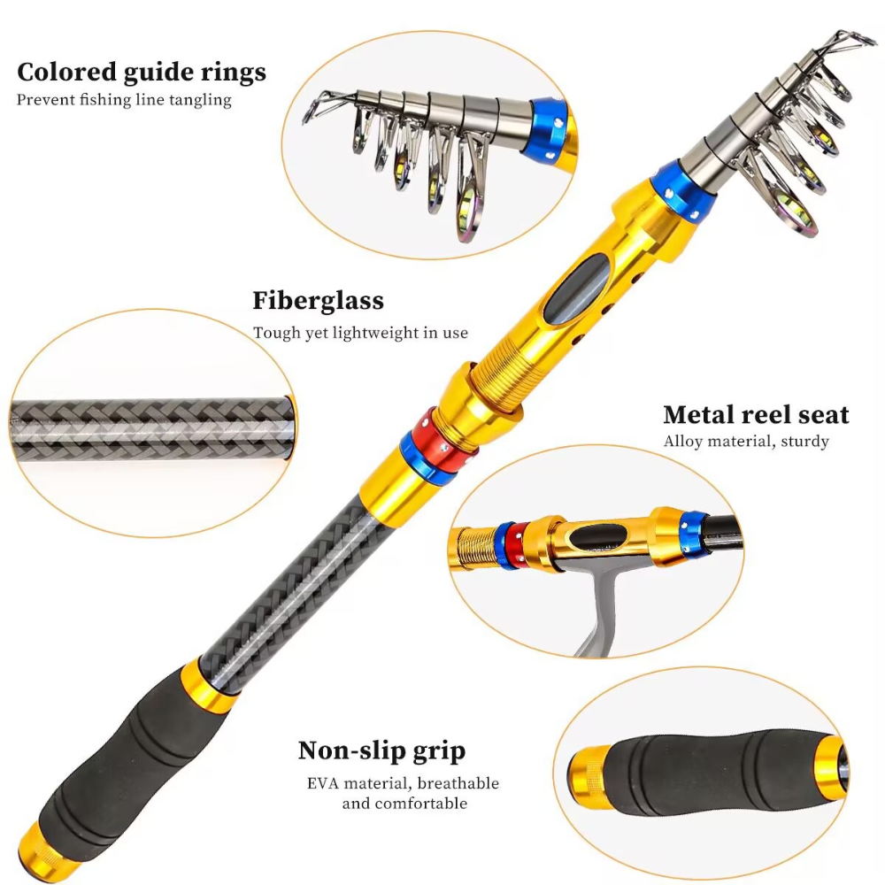 1.8-3.6m Telescopic Fishing Ro - огляд і ціна Fishing Equipment Europe